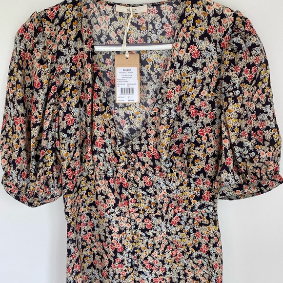 BNWT Sessun Silk Dress M - Picture 7 of 12